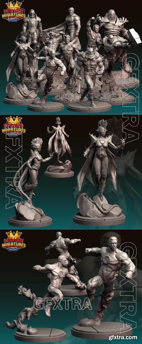 Legion Miniatures - Pack 23D April 2023 &ndash; 3D Print Model