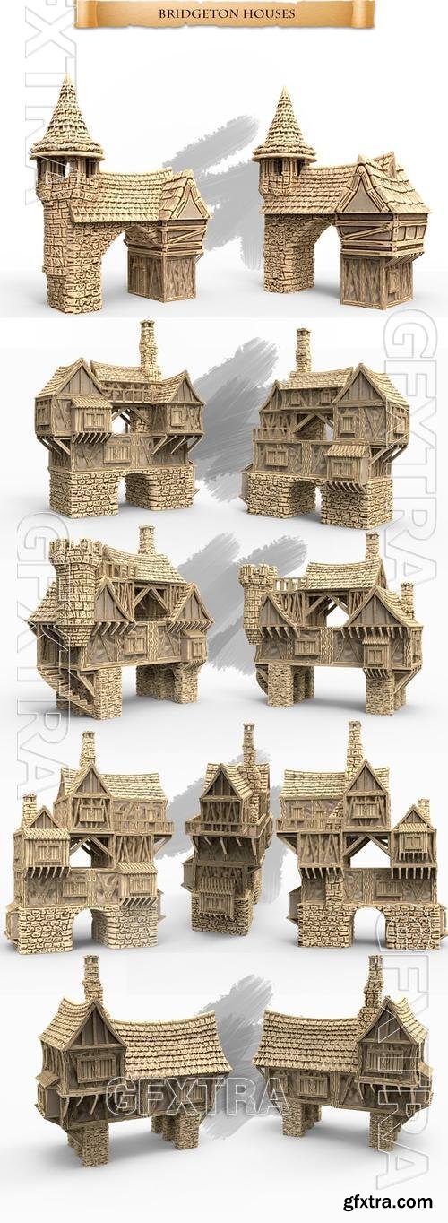 Bridgeton Houses &ndash; 3D Print Model