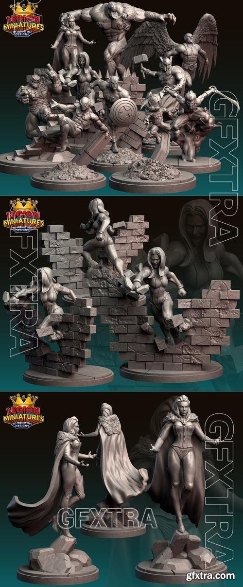 Legion Miniatures - Pack 23M April 2023 &ndash; 3D Print Model