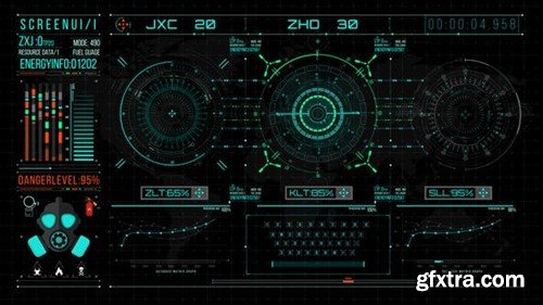 Videohive HUD700 UI Screen Gadget 45357579