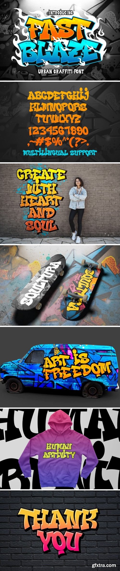 FontBundles - Fast Blaze - Awesome Graffiti Font 2544028