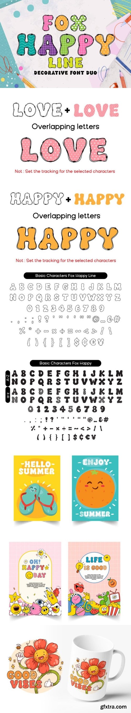 FontBundles - Fox Happy Duo Font 2562080