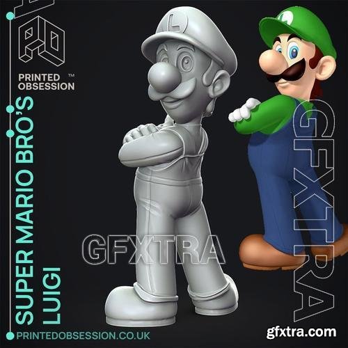 Luigi Super Mario Bros 3d Print Model Gfxtra 2970