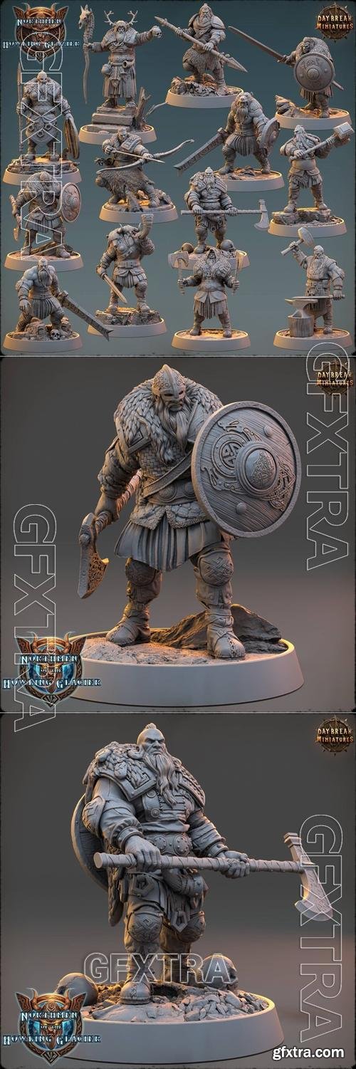 Daybreak Miniatures - Northmen of the Howling Glacier April 2023 &ndash; 3D Print Model