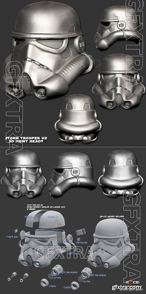 Hex3D - Stormtrooper V2 Helmet &ndash; 3D Print Model