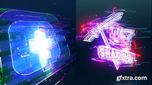 Videohive Reverse Glitch Logo 45378813