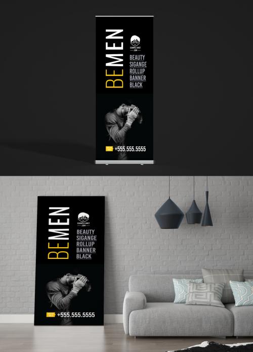 Black Fashion Rollup Banner 565870951