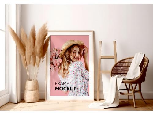 Photo Frame Mockup. AI Generative 588306173