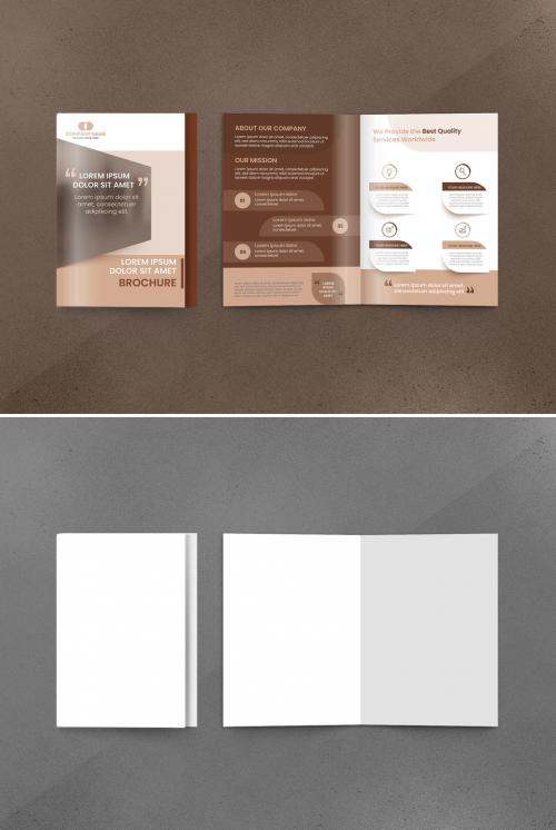 Bifold Brochure Cover Mockup 539002751