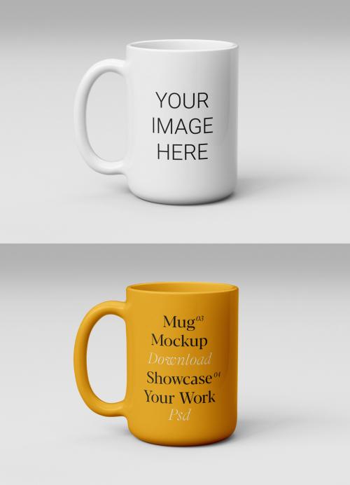 Realistic Ceramic Mug Mockup 582100532