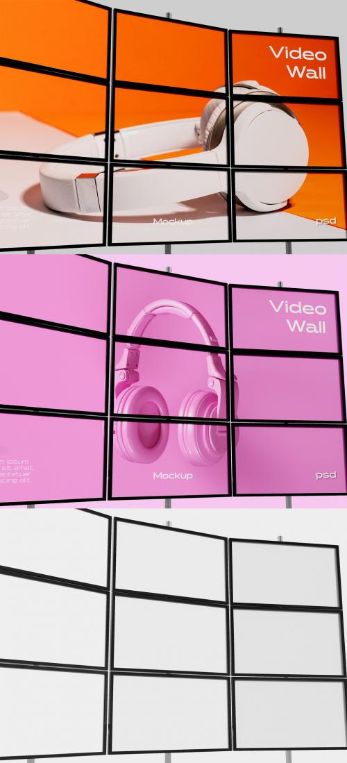 Exhibition Video Wall Mockup 583662799