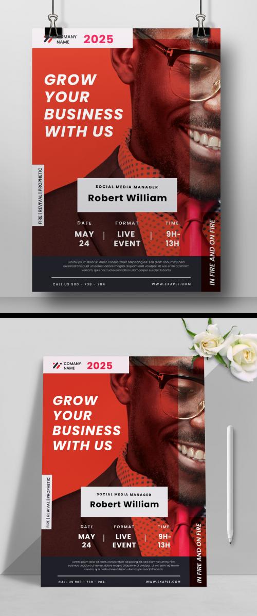 Business Conference Flyer Layout 504457564