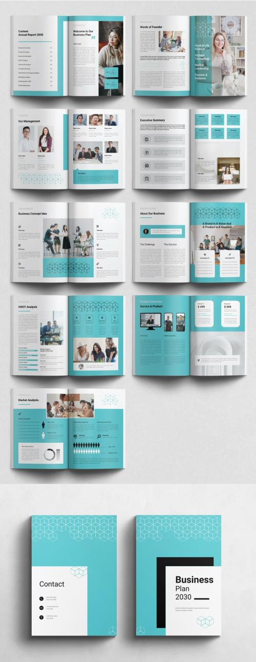 Business Plan Brochure Template 575618341