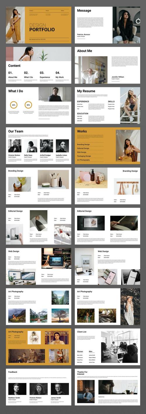 Design Portfolio Presentation Template 588252921