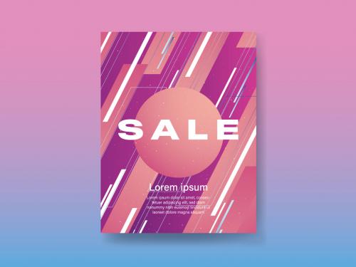 Futuristic Sale Poster Layout 302287168