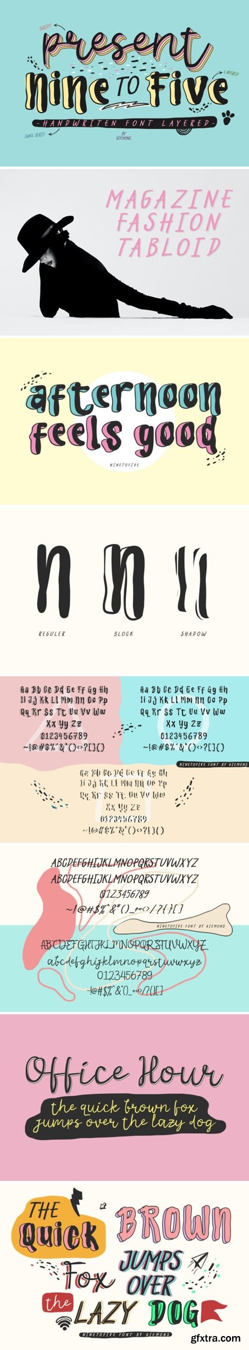 Nine to Five Font