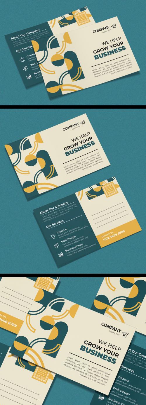 Business Post Card Design Template 565873790