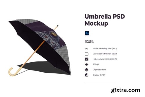 Umbrella PSD Mockup 4TEUURH