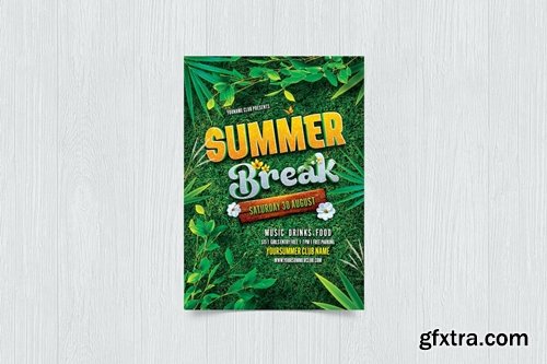 Summer Break Flyer 9ZBXYEK