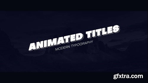 Videohive Animated Titles 45405103