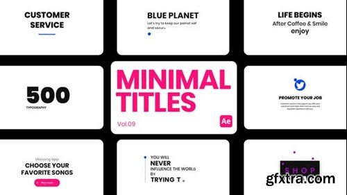 Videohive Minimal Titles 09 for After Effects 45420534