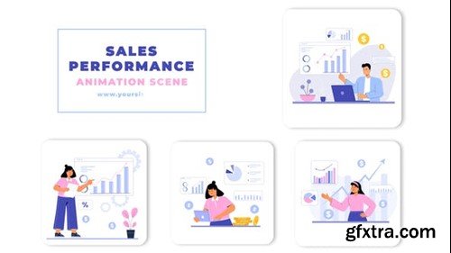 Videohive Sales Performance Animation Scene  After Effects Template 45457042