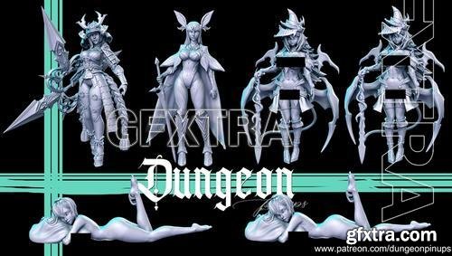 Dungeon Pin-ups May 2023 &ndash; 3D Print Model