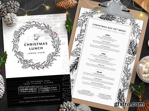 Decorative Christmas Menu Layout 297362099