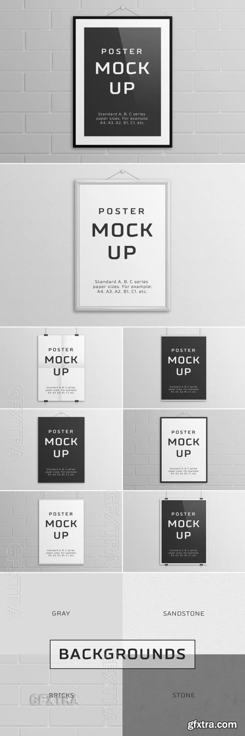 Poster Mockup on Wall 259801278