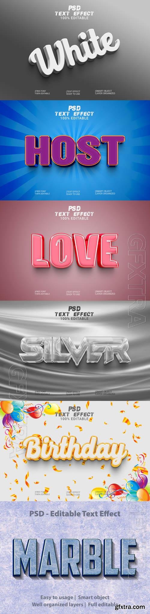 Psd style text effect editable set vol 441