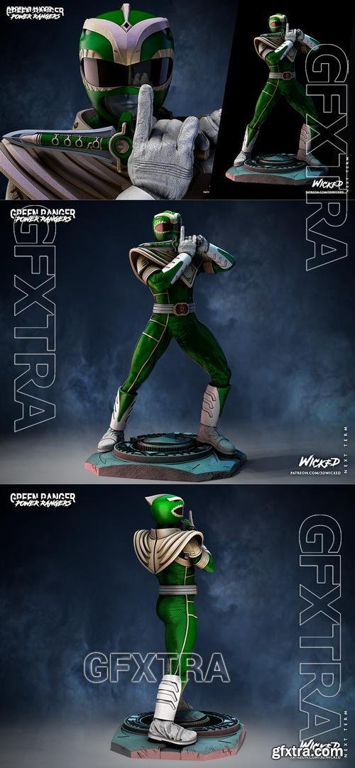 WICKED - Movies Power Ranger Green Sculpture &ndash; 3D Print Model