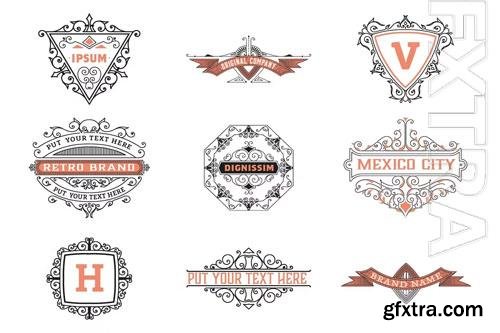 Pack of 9 logos and badges vol 5