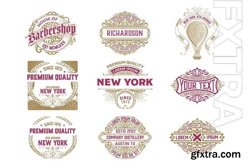 Pack of 9 logos and badges vol 6