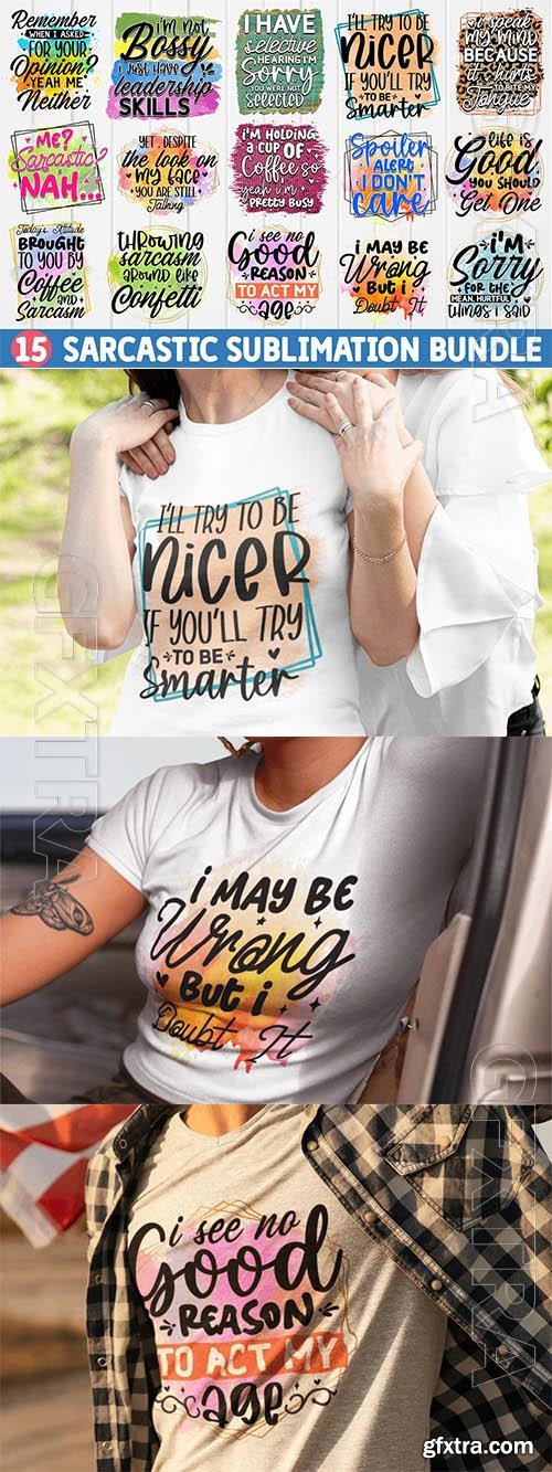 15 Sarcastic Sublimation Bundle Designs