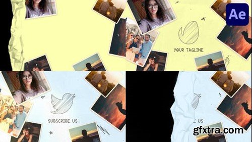 Videohive Stop Motion Paper Logo Opener for After Effects 45431593