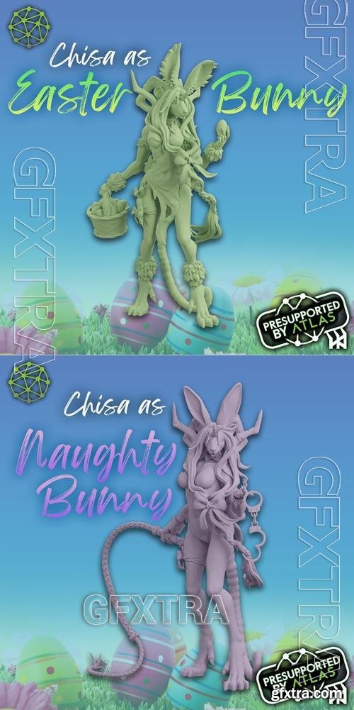 Chisa Fateweaver - Easter and Naughty Bunny Version &ndash; 3D Print Model