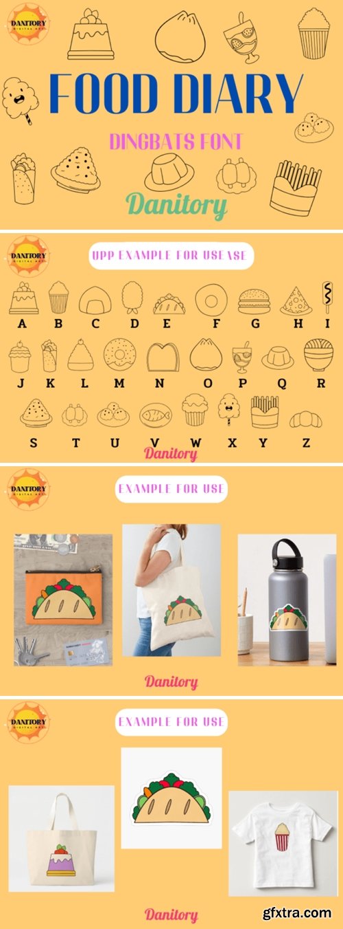 Food Diary Font