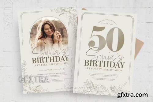 Elegant Birthday Flyer Template VDQS3A5