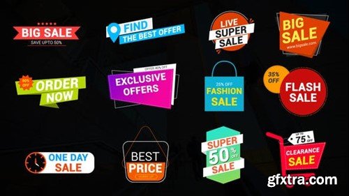 Videohive Sale Badges & Labels Pack 45452508