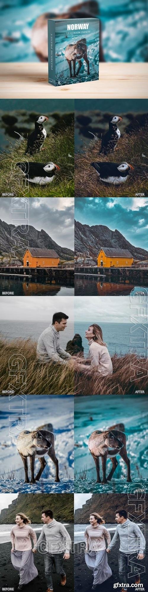 Landscape Cinematic Blue Norway Lightroom Presets R8KQ8WL