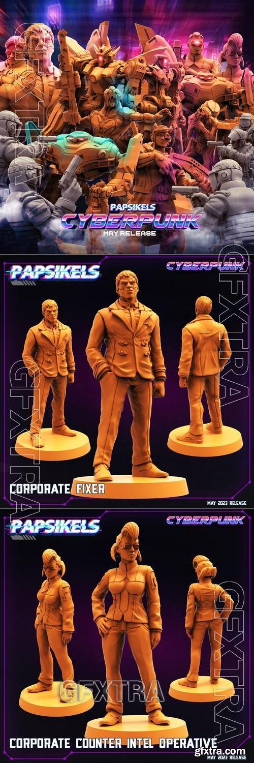 Papsikels Miniatures &ndash; Cyberpunk May 2023 &ndash; 3D Print Model