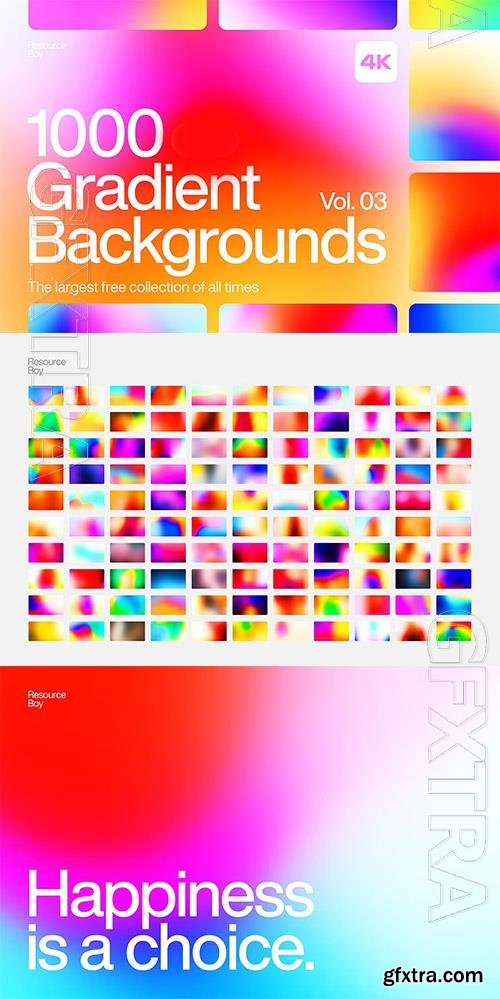 1000 Color Gradient Backgrounds