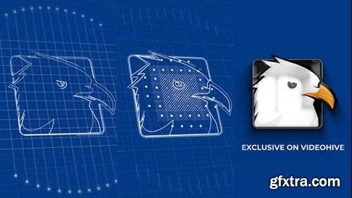 Videohive Blueprint Grid Logo Reveal 2 45494287