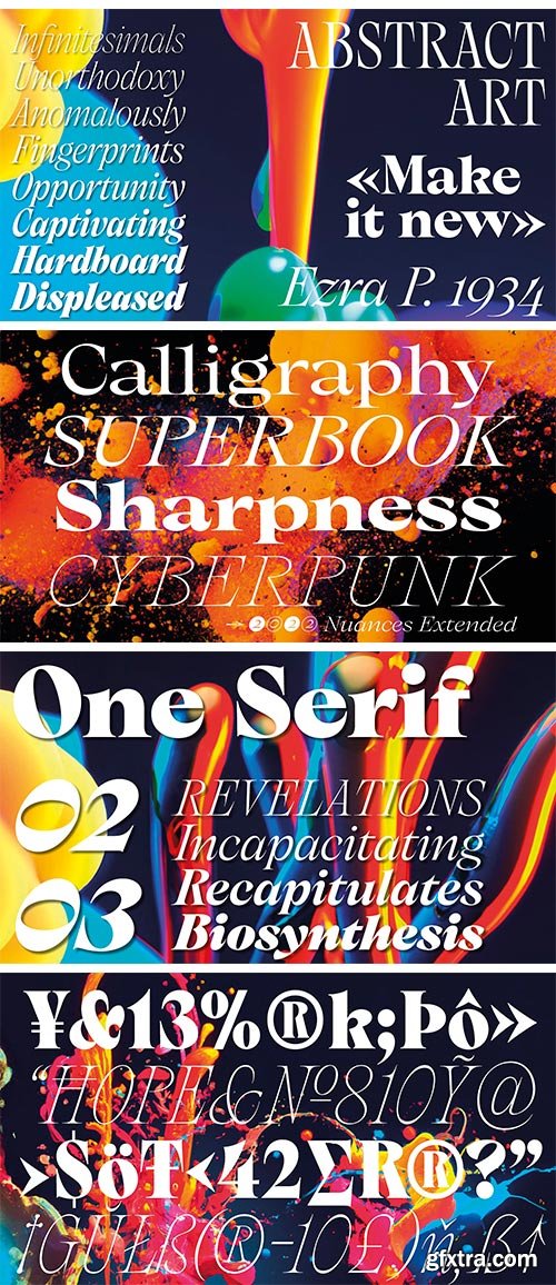 Nuances Serif Font Family