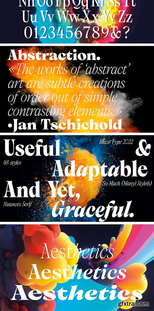 Nuances Serif Font Family