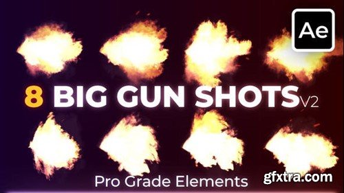 Videohive Big Gun Shots Gunfire 2 45500067