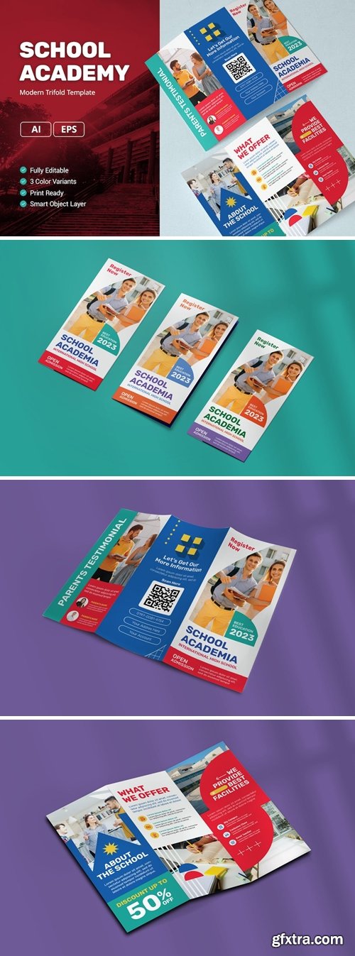 School Academy Brochure Template TC3L3GH