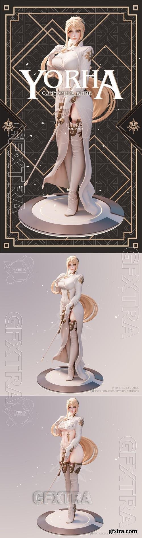 Yorha Commander White - Hybris Studios &ndash; 3D Print Model