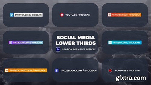 Videohive Colorful Social Media Lower Thirds 45497109