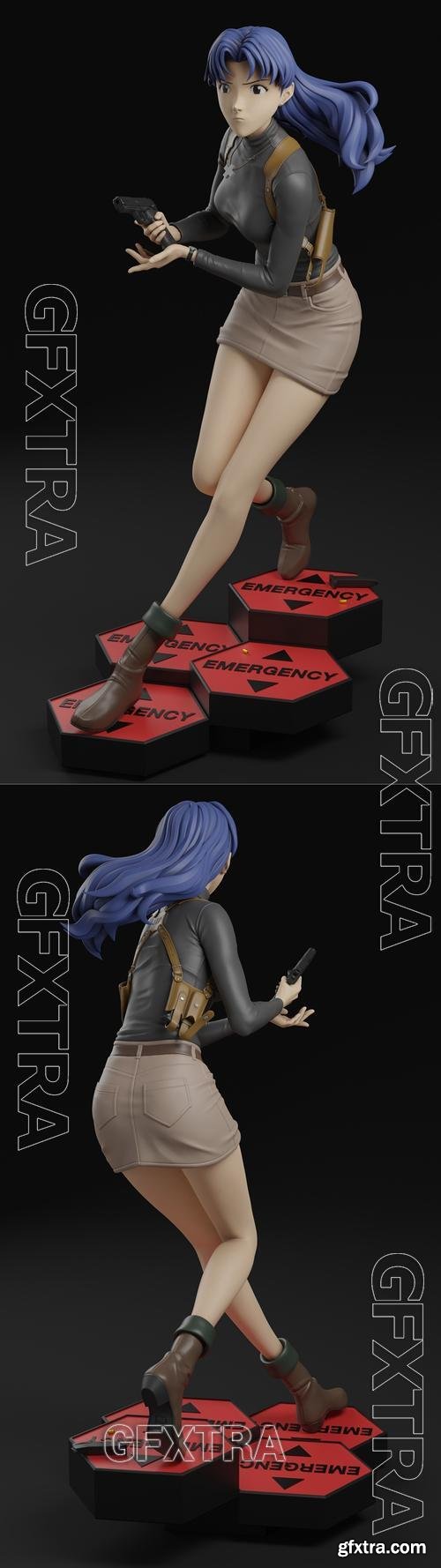 Misato Katsuragi - Evangelion &ndash; 3D Print Model